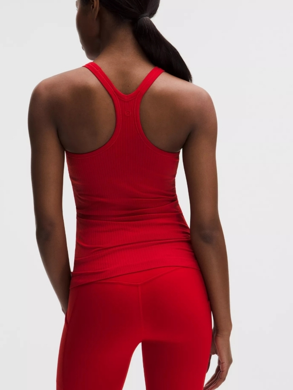 Lululemon Ebb To Street Red Racerback Tank Top